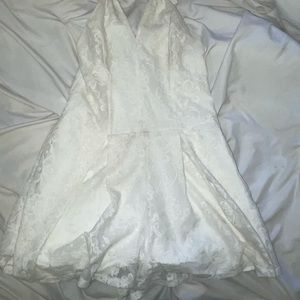 White lace romper